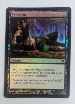 Magic Mtg FOIL Rise of the Eldrazi Vendetta near mint - Image 1