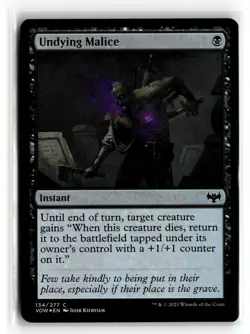 MAGIC TG: Innistrad: Crimson Vow #134 Undying Malice Common,Foil .M2A - Image 1