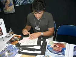 SKETCHED MtG Magic _ Gallegos _ Dissension Artist Proof _ STEELING STANCE _1/50! - Image 3