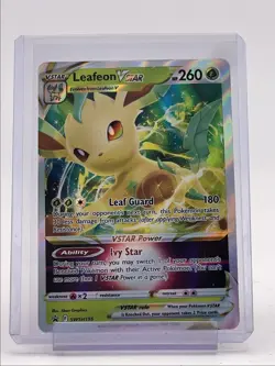 LEAFEON VSTAR 2022 POKEMON SWORD & SHIELD BLACK STAR PROMO A #SWSH195 Q6011 - Image 1