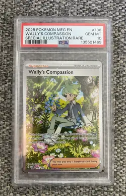 2025 POKEMON EN MEGA #186 WALLY'S COMPASSION SPECIAL ILLUSTRATION PSA 10 MINT 📈 - Image 1