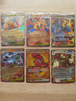 Pokemon Tcg NM Ex Lot Mega Dragonite Ex, Mega Charizard X EX, Mega Heracross Ex - Image 1