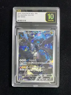 2025 Pokemon TCG Japanese N's Zekrom M2a 210/193 AR Holo PLG 10 Pristine SV42 - Image 1