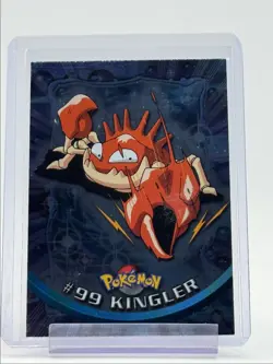 KINGLER 1999 TOPPS POKEMON TV SERIES 2 FOIL BLUE LOGO 99 Q0899 - Image 1