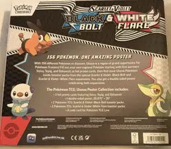 POKEMON SV10.5 BLACK BOLT WHITE FLARE POSTER COLLECTION BOX SEALED - Image 2