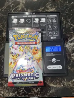 1x 22.44🔥 HEAVY! GOD PACKU! Prismatic Evolutions Sealed Pack! PRE S&V Pokemon - Image 1