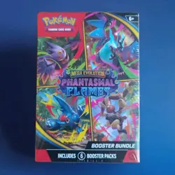 Pokemon TCG Mega Evolution Phantasmal Flames Booster Bundle Sealed New - Image 1