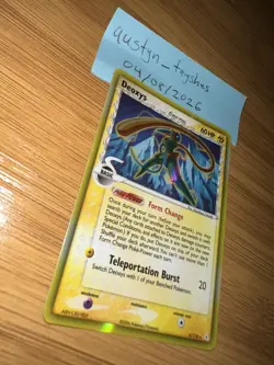 Pokemon Deoxys 6/110 EX Holon Phantoms Holo Rare Delta Species Speed Forme 60HP - Image 5