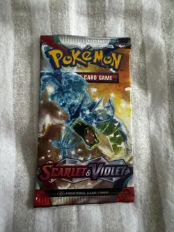 Pokemon TCG Scarlet and Violet Base Set Booster Pack Factory Sealed Gyarados - Image 1