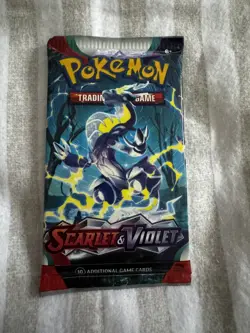 Pokemon TCG Scarlet and Violet Base Set Booster Pack Factory Sealed Miraidon - Image 1