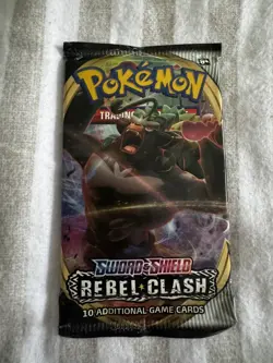 Pokemon TCG Rebel Clash Booster Pack New & Factory Sealed (Rillaboom Artwork) - Image 1