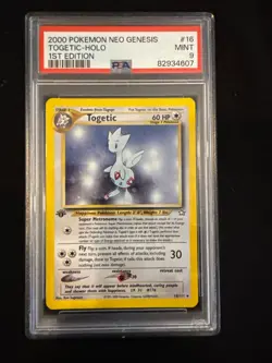Pokemon 2000 Neo Genesis - Togetic 1st Edition Holo #16/111 PSA 9 *with Swirl* - Image 1