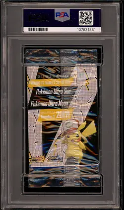 Pokemon 2017 Ash's Pikachu SM108 Black Star Promo I Choose You Sealed PSA 8 - Image 2