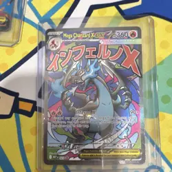Pokemon Mega Charizard X EX Mega Evolution Holo 360 HP 90x Attack Stage 2 - Image 1