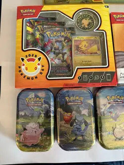 Pokemon TCG Sealed Lot Pokemon Day EX Showcase Ascended Heroes Mini Tin Art Set - Image 2