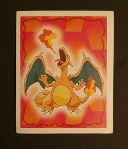 1999 Merlin Topps Pokemon Stickers Charizard #6 MINT* - Image 1
