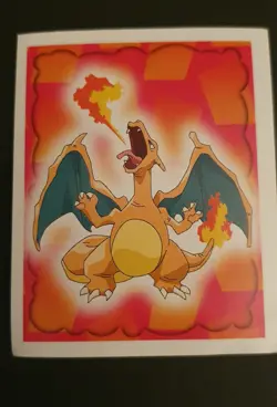 1999 Merlin Topps Pokemon Stickers Charizard #6 MINT* - Image 2