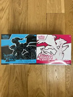 Pokemon TCG Black Bolt And White Flare Pokemon Center ETB New & Sealed - Image 1