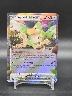 Pokemon Squawkabilly ex 169/193 Paldea Evolved Double Rare Holo NM - Image 1