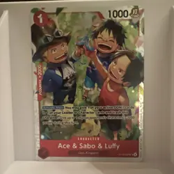 Ace & Sabo & Luffy OP13-007 - One Piece TCG English - SR Foil NM Near-Mint - Image 1