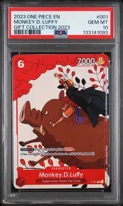 2023 ONE PIECE GIFT COLLECTION 2023 #001 MONKEY D. LUFFY PSA 10 - Image 1