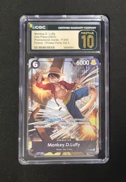 2023 One Piece Monkey D Luffy Promo Pirate Party Volume 3 #P-035 CGC PRISTINE 10 - Image 2
