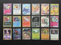 (18) Pokemon Card Lot Ultra Rare, Full Arts EX Holo Lot Promos Master Balls - Image 1