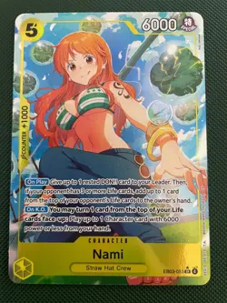 One Piece Card Game Nami EB03-053 Alt Art English - Image 1