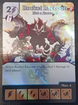 Dice Masters - Rocket Raccoon - Not a Raccoon - foil event prize card - Image 1
