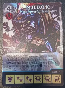 Dice Masters - M.O.D.O.K. - Most Powerful Brain Alive - foil event prize card - Image 1