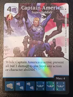 Dice Masters - Captain America - Super Soldier - foil event prize card - Image 1