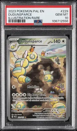 2023 POKEMON PAL EN-PALDEA EVOLVED ILLUSTRATION RARE #229 DUDUNSPARCE PSA 10 - Image 1