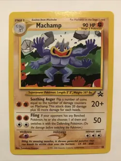 Machamp - 43 - Pokemon Wizards Black Star Promo Card NM - Image 1