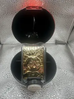 1999 Burger King Pokemon 23K Gold Plated Trading Card JigglyPuff PokeBall Box - Image 1