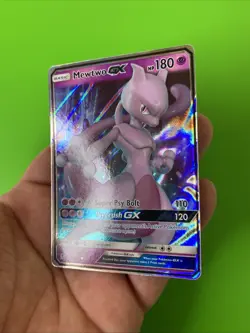 Mewtwo GX 31/68 Hidden Fates Holo Pokemon Card NM - Image 3