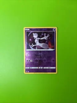 Mewtwo 059/159 Crown Zenith Reverse Holo Pokemon Card NM - Image 1