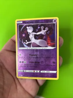 Mewtwo 059/159 Crown Zenith Reverse Holo Pokemon Card NM - Image 3