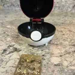 Pokemon Limited Edition 1999 Burger King Poliwhirl 23K Gold Plated Card W/BALL - Image 4