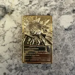 Pokemon Limited Edition 1999 Burger King Poliwhirl 23K Gold Plated Card W/BALL - Image 5