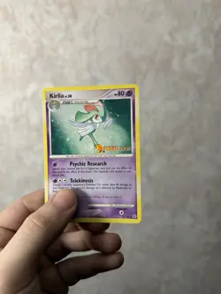 Kirlia Secret Wonders Prerelease Heavy Stamp Error Pokemon Card - Image 4