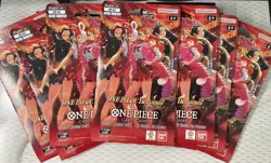 One Piece Card Game Heroines Edition Sleeved 12-Card Booster Pack, Lot of 7 - Image 1