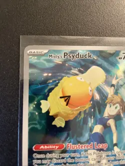 Misty's Psyduck 193/182 Pokemon SV10: Destined Rivals Illustration Rare SEE PICS - Image 4