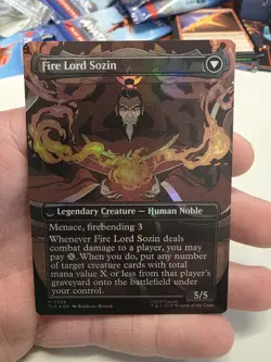 FOIL The Rise of Sozin / Fire Lord Sozin Avatar TLA #356 Borderless NM - Image 2