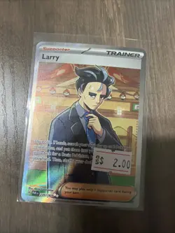 Pokemon TCG Larry 235/182 Paradox Rift Full Art Holo Rare Near Mint - Image 1