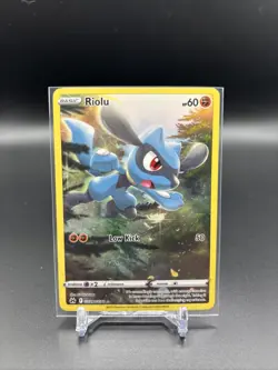 Pokemon TCG Crown Zenith: Galarian Gallery Riolu Ultra Rare Card GG26/GG70 - Image 1