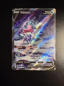 Pokemon TCG Suicune V GG38/GG70 Crown Zenith Galarian Gallery Ultra Rare - Image 1