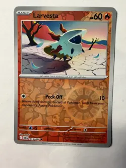 Larvesta SV: Black Bolt 015/086 NM English Pokemon Card - Image 1