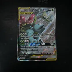 Celebi & Venusaur GX TAG TEAM Full Art Promo Holo SM167 Pokemon TCG 270 HP - Image 3