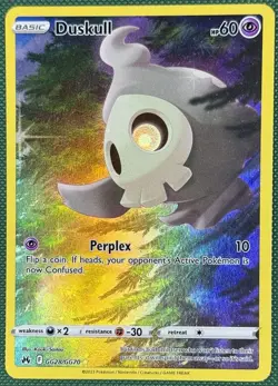 Pokemon Duskull GG28/GG70 Crown Zenith Galarian Gallery Ultra Rare Holo HP60 20… - Image 1