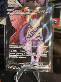 Pokemon TCG Team Rockets Mewtwo EX 213/182 Ultra Rare Destined Rivals - Image 1